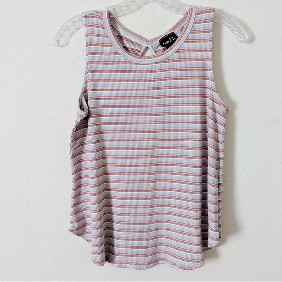 Rue21 Tops - Sale! 3/$15 Rue21 Striped Ribbed Tank Top